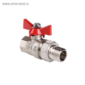 Кран шаровой Valtec BASE VT. 227. N. 07, 1 1/4", c американкой, бабочка