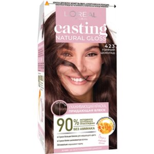 Краска для волос Casting Natural Gloss, 423 горячий шоколад