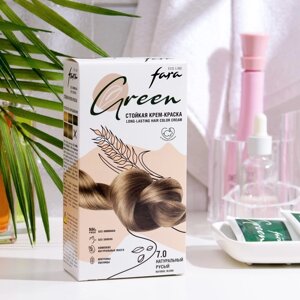 Краска для волос FARA Eco Line Green 7.0 натуральный русый, 125 г