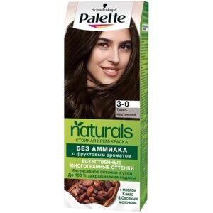 Краска для волос Palette Naturals, 3-0 тёмно-каштановый, 110 мл
