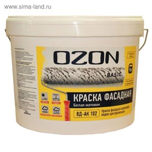 Краска фасадная OZON-Basic ВД-АК 111М акриловая 2,7 л (3,9 кг)