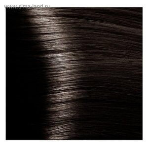 Крем-краска для волос Kapous с гиалуроновой кислотой, 4.07 Коричневый натуральный холодный, 100 мл