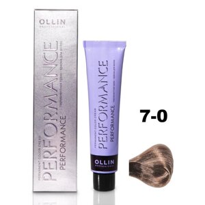 Крем-краска для волос Ollin Professional Performance, тон 7/0 русый, 60 мл