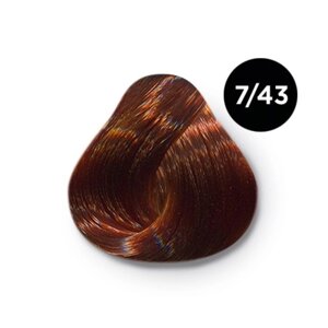 Крем-краска для волос перманентная Ollin Professional Color, тон 7/43 русый медно-золотистый, 100 мл