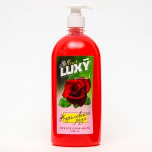 Крем-мыло жидкое Luxy Fleur королевская роза с дозатором,1 л