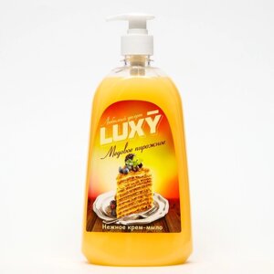 Крем-мыло жидкое Luxy "Любимый десерт" медовое пирожное с дозатором, 1 л