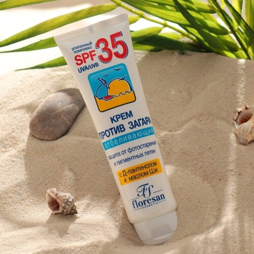 Крем против загара Floresan отбеливающий SPF 35, 60 мл