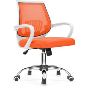 Кресло детское Ergoplus металл/ткань, хром/оранжевый 61x55x84 см