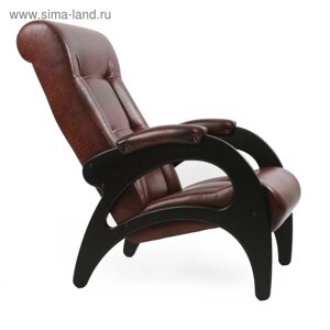 Кресло для отдыха Модель 41 Без лозы/Венге/Антик Крокодил