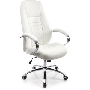 Кресло для руководителя Aragon металл/экокожа, хром/белый 62x72x115 см