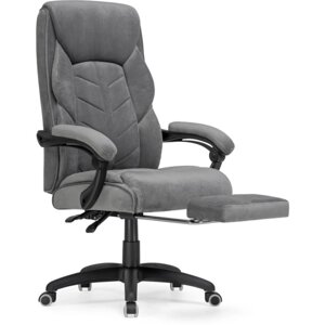 Кресло для руководителя Traun пластик/велюр, черный/серый 70x65x110 см