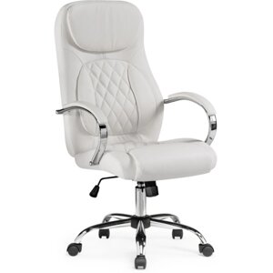 Кресло для руководителя Tron white хром 61x70x111 см