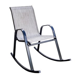 Кресло-качалка Сан-Ремо каркас черный, сиденье орегон, 100 х 65 х 100 см