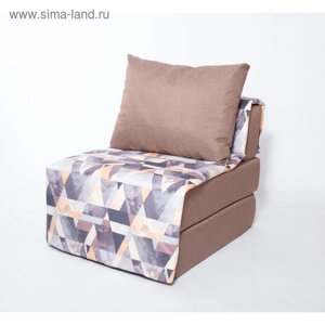 Кресло - кровать бескаркасное «Харви» с накидкой-матрасиком, размер 75 x 100 x 90 см, цвет коричневый