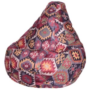Кресло-мешок «Груша»Мехико», размер ХL, цвет бордовый