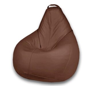Кресло-мешок «Груша» Позитив Favorit, размер L, диаметр 80 см, высота 100 см, искусственная кожа, цвет коричневый