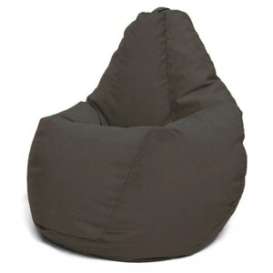Кресло-мешок «Груша» Позитив Luma, размер L, диаметр 80 см, высота 100 см, велюр, цвет коричневый