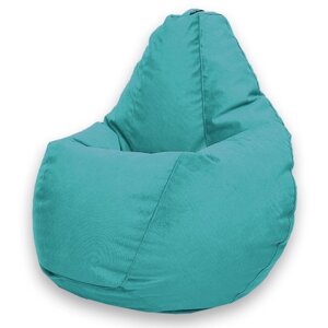 Кресло-мешок «Груша» Позитив Luma, размер M, диаметр 70 см, высота 90 см, велюр, цвет бирюзовый