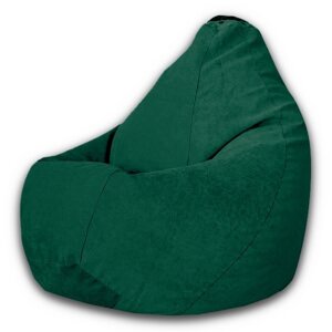 Кресло-мешок «Груша» Позитив Modus, размер M, диаметр 70 см, высота 90 см, велюр, цвет зелёный