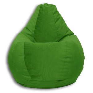 Кресло-мешок «Груша» Позитив Real A, размер L, диаметр 80 см, высота 100 см, велюр, цвет зелёный