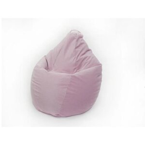 Кресло-мешок «Груша средняя», размер 120x70 см, цвет розовый, велюр