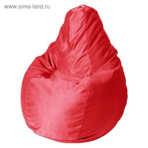 Кресло-мешок «Капля M», диаметр 100 см, высота 140 см, цвет красный