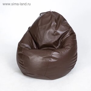 Кресло-мешок «Люкс», ширина 100 см, высота 150 см, цвет коричневый, экокожа