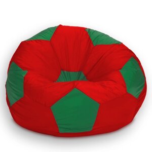 Кресло-мешок Мяч, размер 70 см, ткань оксфорд, цвет красный, зелёный