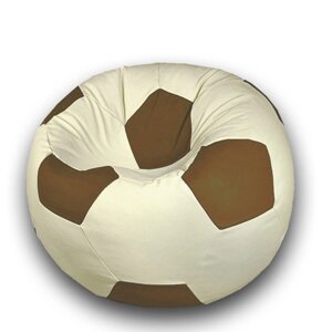 Кресло-мешок «Мяч», размер 90 см, см, искусственная кожа, цвет бежевый, коричневый