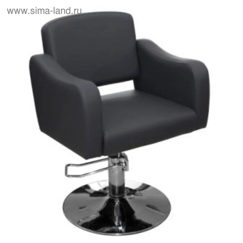 Кресло парикмахерское Ева, пятилучье, цвет чёрный 6563 см