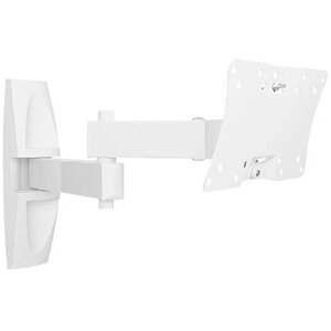 Кронштейн для телевизора Holder LCDS-5064, до 30 кг, 10-32", настенный, поворот и наклон, белый