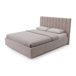 Кровать «Алькасар» без ПМ, 170210 см, премиум велюр, цвет песчаный бриз