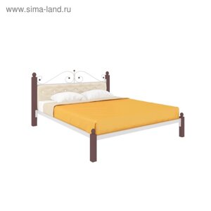 Кровать «Диана Люкс Мягкая», 12002000 мм, металл, цвет белый