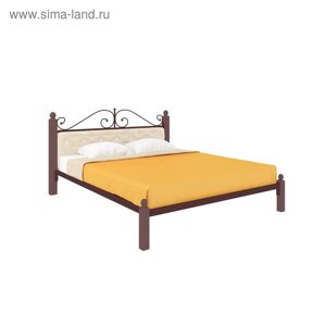 Кровать «Диана Люкс Мягкая», 12002000 мм, металл, цвет коричневый