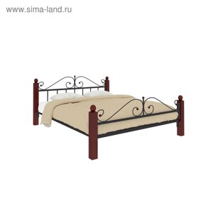 Кровать «Диана Люкс Плюс», 14002000 мм, металл, цвет чёрный