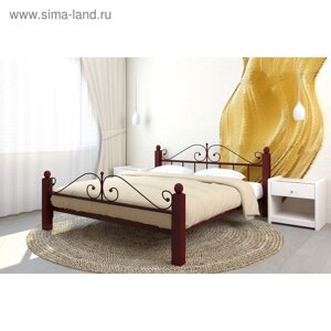 Кровать «Диана Люкс Плюс», 14002000 мм, металл, цвет коричневый