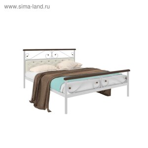Кровать «Эсмиральда мягкая Плюс», 14002000 мм, металл, цвет белый