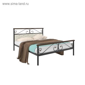Кровать «Эсмиральда мягкая Плюс», 16002000 мм, металл, цвет чёрный