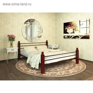 Кровать «Милана Люкс Плюс», 14002000 мм, металл, цвет коричневый