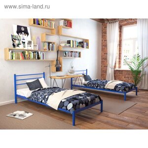 Кровать «Милана Мини», 8001900 мм, металл, цвет синий