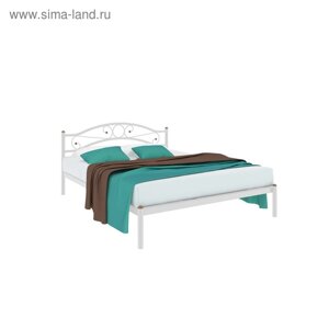 Кровать «Надежда», 140190 см, металл, цвет белый