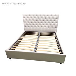 Кровать с подъемным механизмом "ФРЕЙМ", 1600х2000 кожезаменитель белый