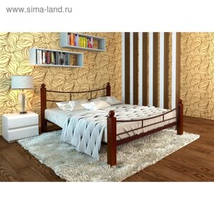 Кровать «Софья Люкс Плюс», 14002000 мм, металл, цвет коричневый