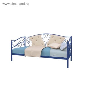 Кровать «Тахта Юлия», 8002000 мм, металл, цвет синий