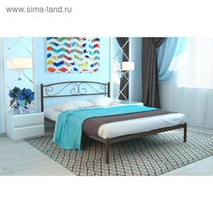 Кровать «Вероника», 200 140 cм, каркас коричневый