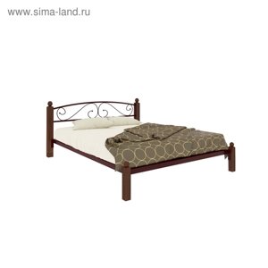 Кровать «Вероника Люкс», 12002000 мм, металл, цвет коричневый