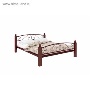 Кровать «Вероника Люкс Плюс», 14002000 мм, металл, цвет коричневый