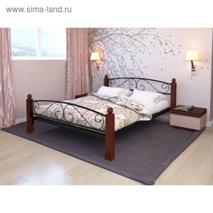 Кровать «Вероника Люкс Плюс», 16002000 мм, металл, цвет чёрный