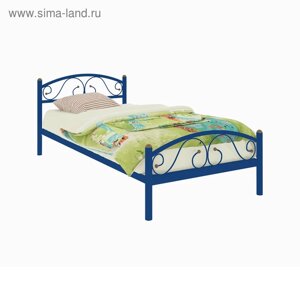 Кровать «Вероника Мини Плюс», 8001900 мм, металл, цвет синий