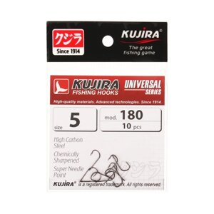 Крючки Kujira Universal 180, цвет BN,5, 10 шт.